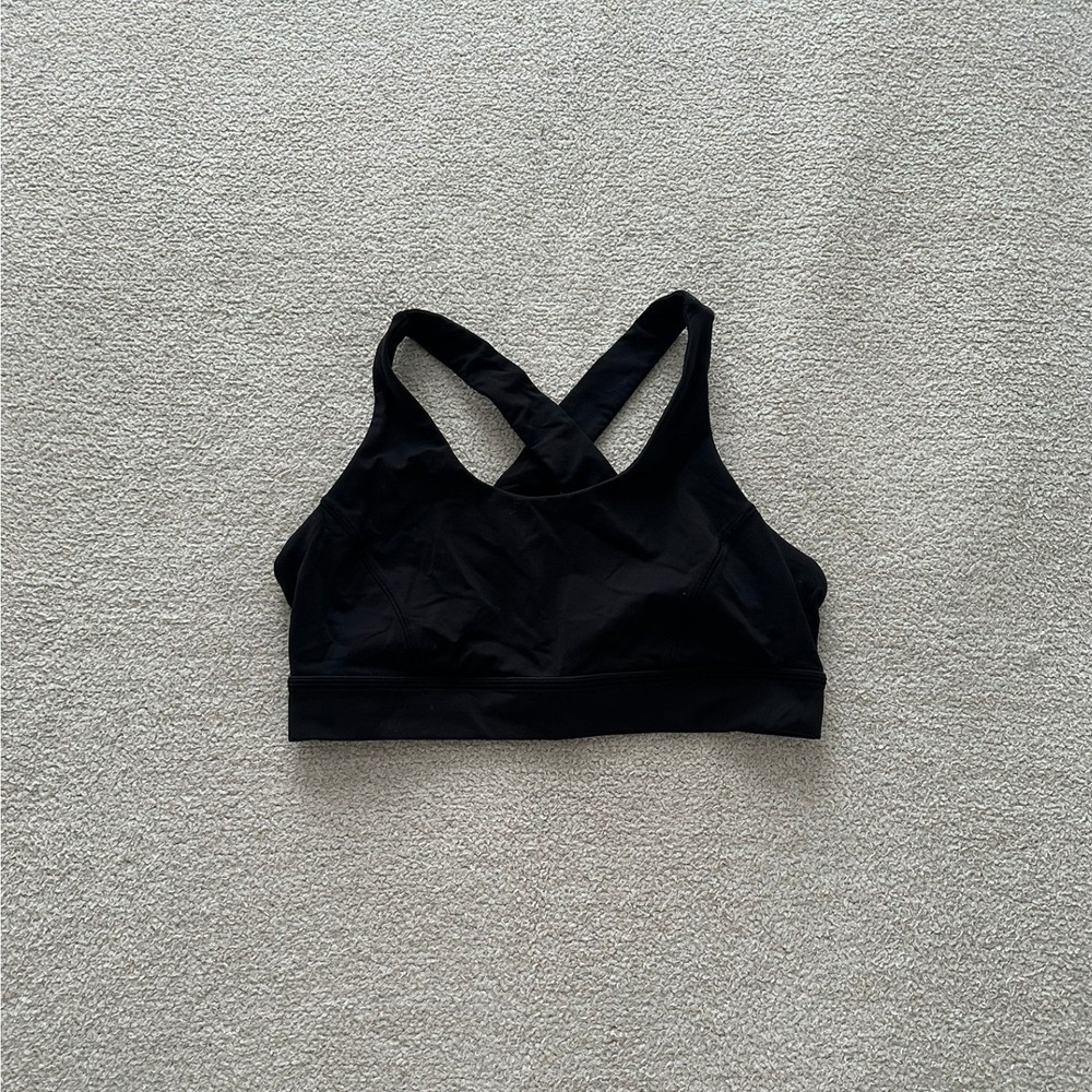 lululemon Women's Cross Back Sports Bra size 10 in Black